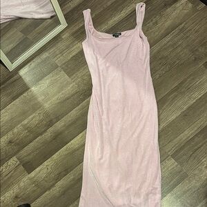 Elegant Pink Sleeveless Dress